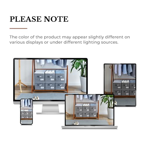 Closet Shelf Baskets with Label (3 Count)