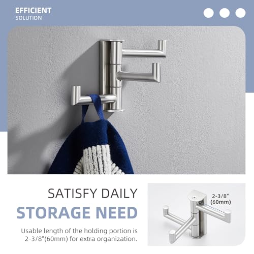 Swivel Towel Hook 3 Arms