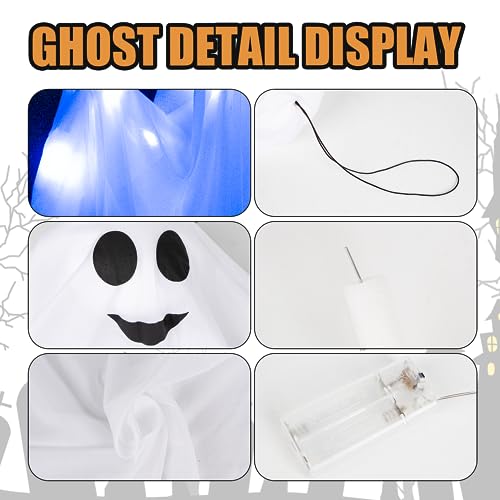 4 Pack Halloween Hanging Ghost Decorations