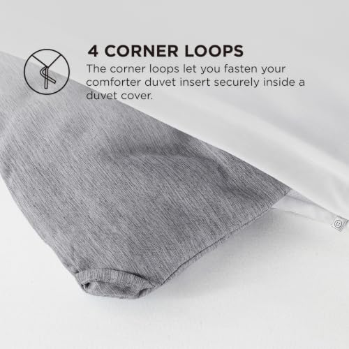 Grey Oversized Queen Comforter Set
