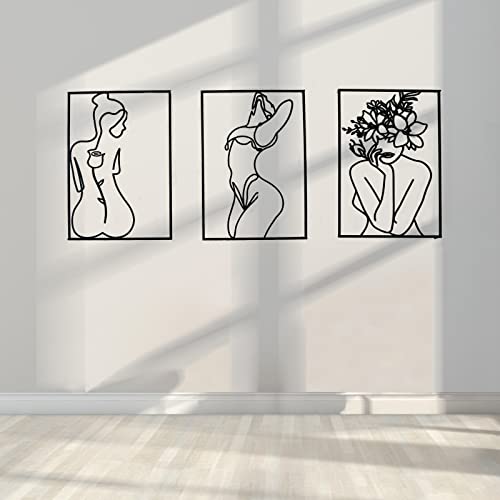 4 Pack Black Wall Art Décor (4 Count)