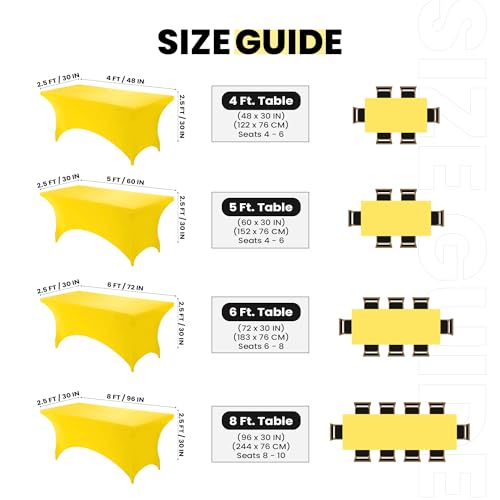 Spandex Table Cloth 1 Pack [6FT