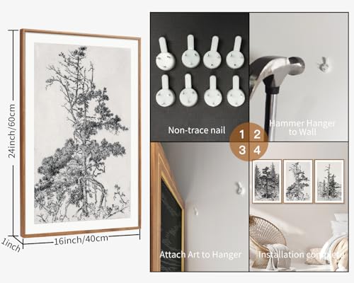 Vintage Tree Framed Wall Art Set (3 Count)