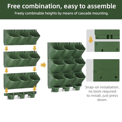 36 Pockets Self Watering Wall Mounted Vertical Planter
