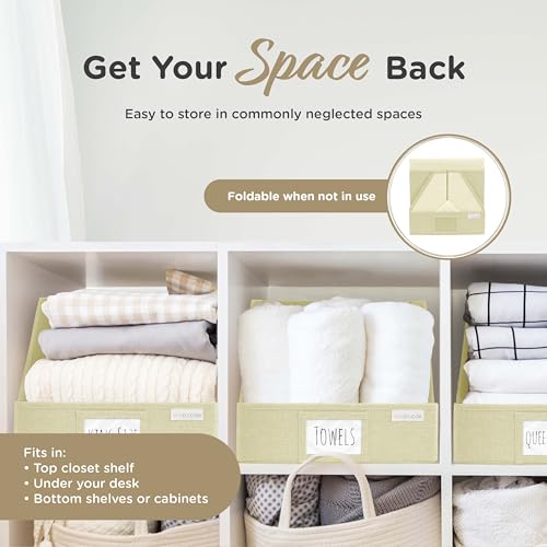 Open Front Trapezoid Closet Bins (3 Count)