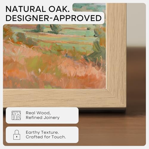 12x36 Natural Oak Picture Frame