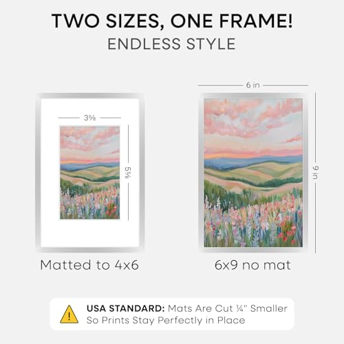 6x9 Silver Picture Frame