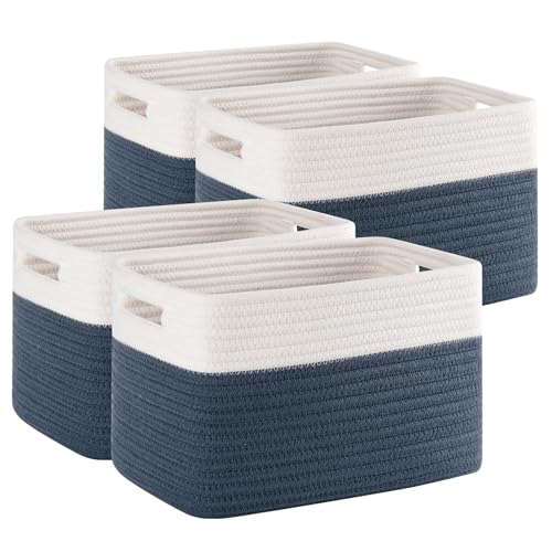 4 Pack Storage Baskets for Organizing (4 Count)