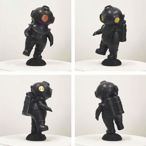 Diver Figurine Nautical Statue Modern Home Sculpture 7.1 Inch