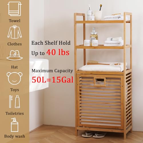 Tilt Out Laundry Hamper with 3 Tier