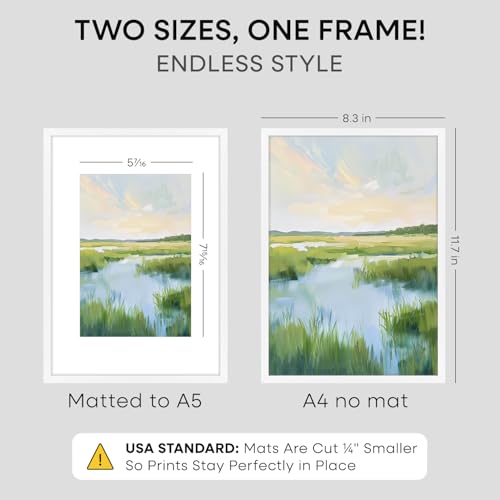 A4 White Picture Frame (2 Count)
