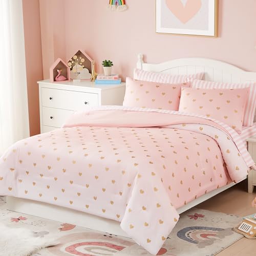 Twin Comforter Set with Sheets for Girls