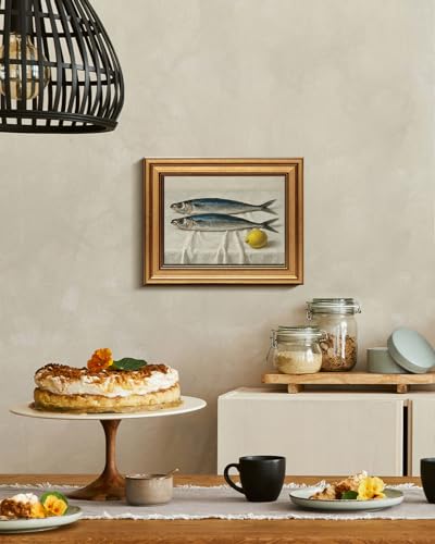 Vintage Gold Framed Wall Art for Living Room