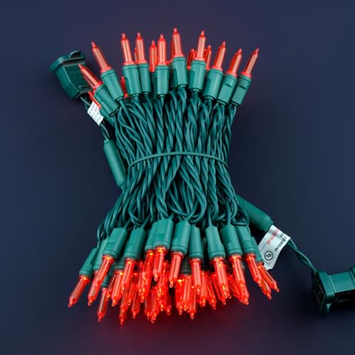Red One piece Christmas Lights (100 Count)