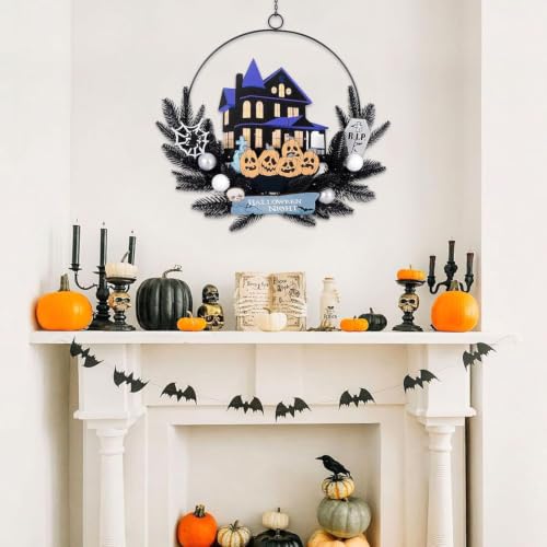 Halloween Wreath with Lights