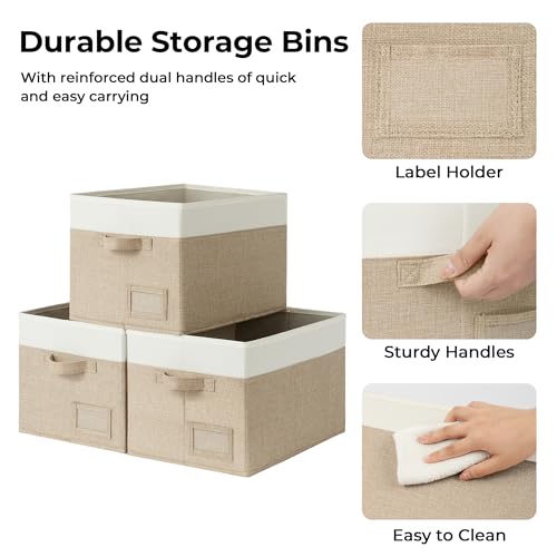 Closet Shelf Baskets (3 Count)