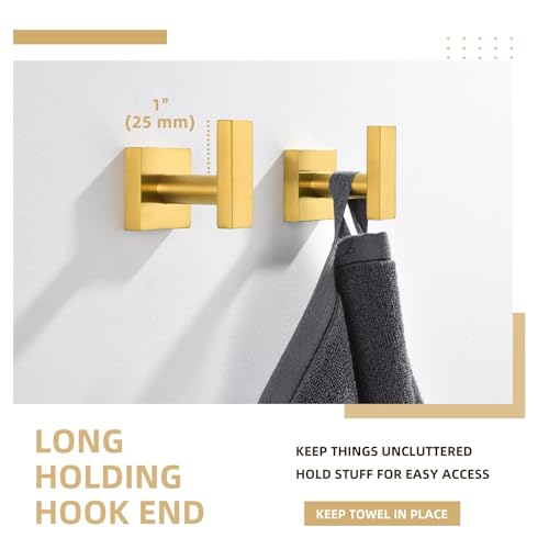 Towel Hooks for Bathroom (2 Count)