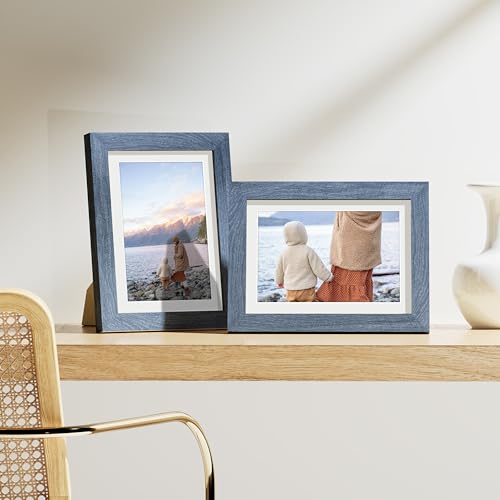 5x7 Picture Frames Set of 9 for Wall or Tabletop Display (9 Count)
