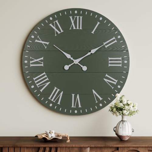 Large Wall Clock with Roman Numeral