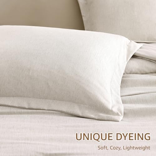 King Size Comforter Set 7 Pieces Oatmeal Beige Bed in a Bag