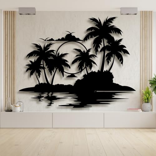 Palm Tree Metal Wall Art