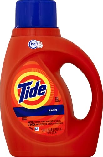 Original Scent HE Turbo Clean Liquid Laundry Detergent 40 oz 25 loads (40 Fl Oz)