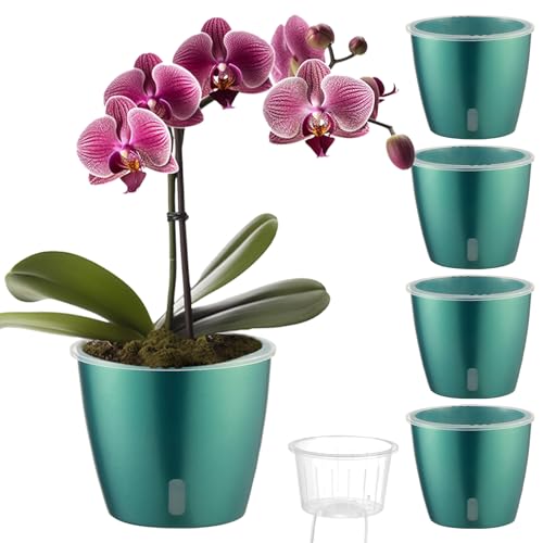 Self Watering Pots for Indoor Plants (4 Count)