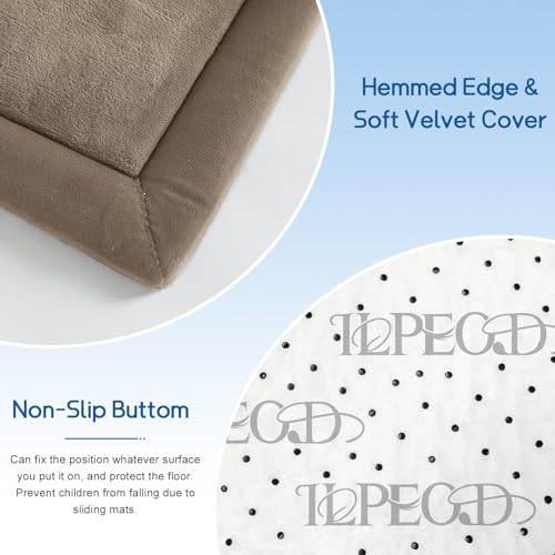 Baby Play Mat for Floor Nursery Rug Muscle Mat Area Rug Playroom Rug 79"x79" Playpen Mat Elastic Foam 1.3" Thick Crawling Mat for Babies