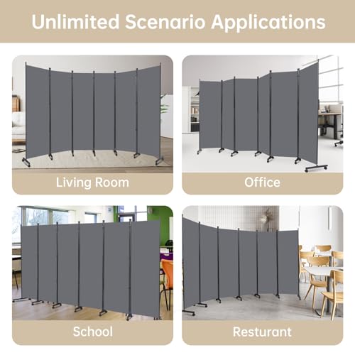 Room Divider Large 6 Panel Privacy Screen
