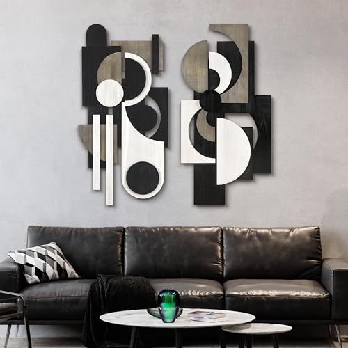 Luminous Whisper & Dusk Hand Made & Hand Finished Dimensional Solid Wood Abstracts