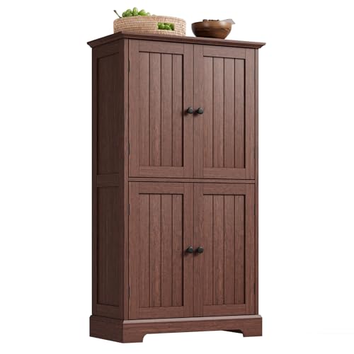 Bathroom Floor Cabinet with Adjustable Shelves