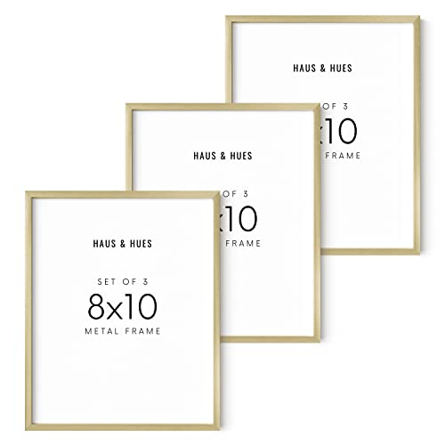 8x10 Gold Picture Frames (3 Count)