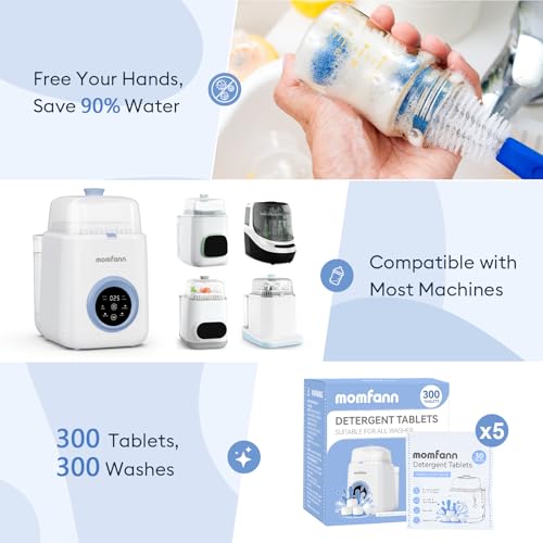 300 Professional Clean Detergent Tablets for All Baby Bottle Washer