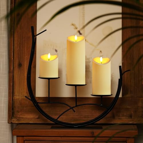 Flameless Candles with Timer and Remote Control (3 Count)