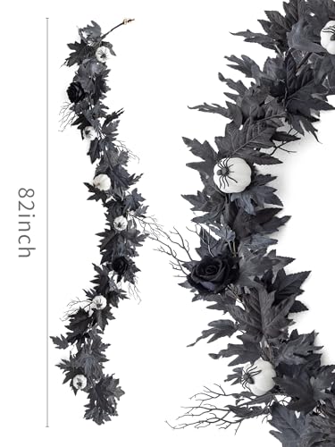 6FT Black Maples Leaf Garland