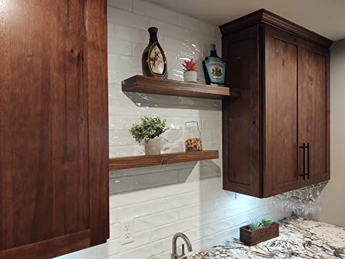 x2 36 Inch Wooden Floating Shelves for Wall (2 Count)