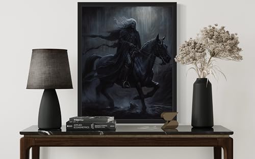 Black Dark Knight Poster Art Print