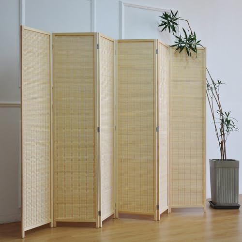 6 Panel Bamboo Room Divider