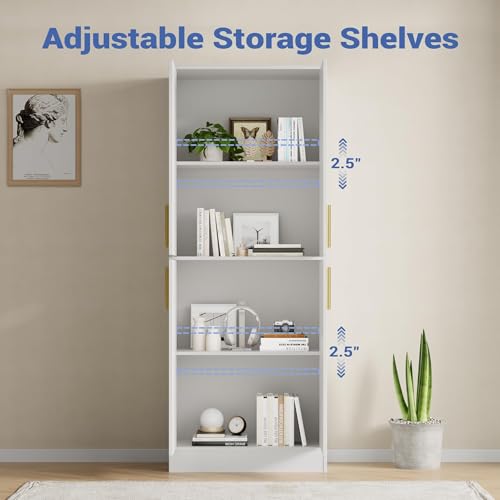 71" Tall Pantry Cabinet with 4 Doors