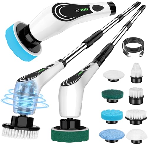 8 Head Cordless Electric Spin Scrubber