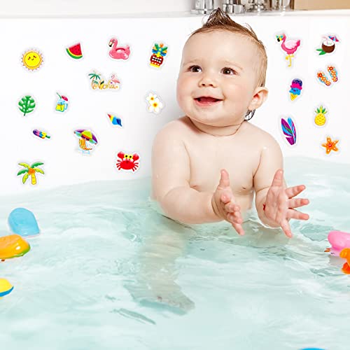 20 PCS Hawaiian Thick Gel Clings Summer Beach Window Gel Clings Decals Stickers for Kids Toddlers and Adults Home Airplane Classroom Nursery Hawaiian Party Supplies Decorations Removable and Reusable (20 Count)