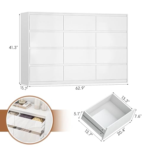 White Malm Dresser for Bedroom
