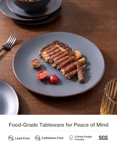 Venus Stoneware Dinnerware Sets with Pasta Bowls (16 Count)