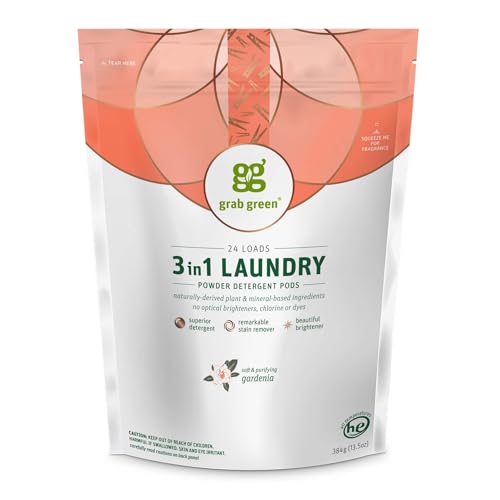 3-in-1 Laundry Detergent Pods, 24 Count, Gardenia