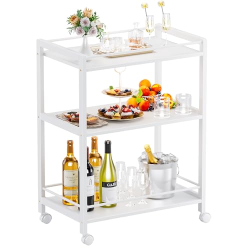 White Bar Cart