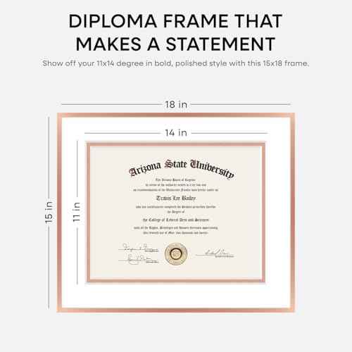 15x18 Rose Diploma Frame (2 Count)