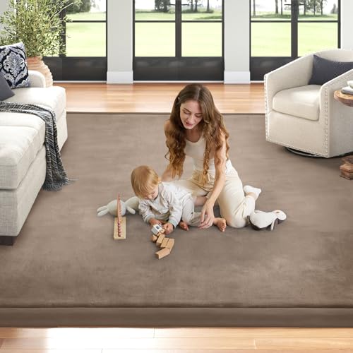 Baby Play Mat for Floor Nursery Rug Muscle Mat Area Rug Playroom Rug 39"x59" Playpen Mat Elastic Foam 1.3" Thick Crawling Mat for Babies