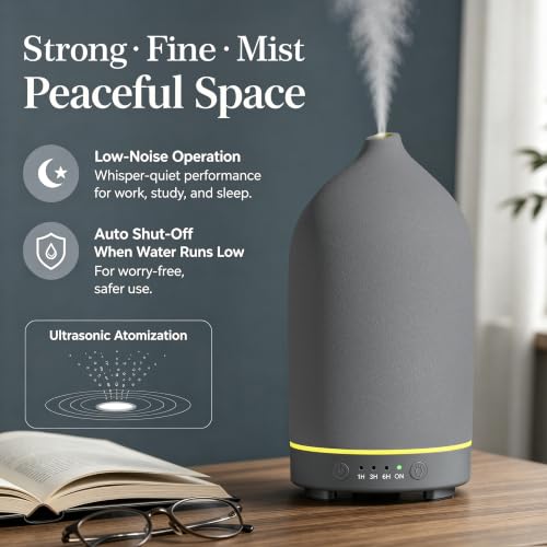 200ML Ceramic Essential Oil Diffuser for Home