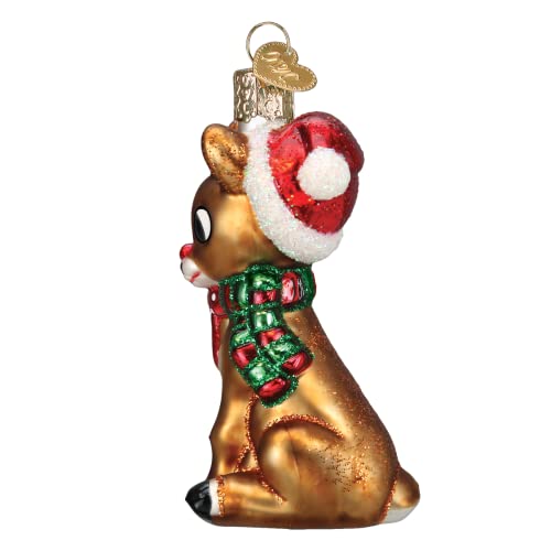 Rudolph and Clarice Glass Blown Ornament for Christmas Tree