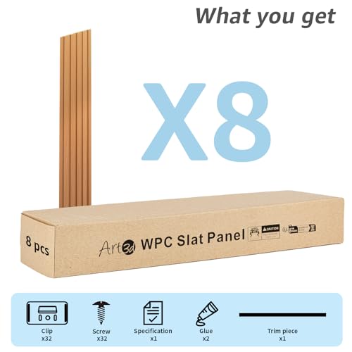 108 x 6 Inch WPC Slat Wall Panels